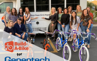Genentech Team Bike Build for Charity in Phoenix AZ