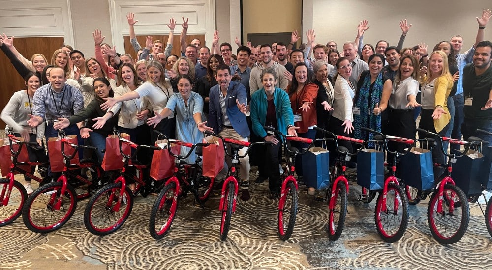 Pfizer's Team Finds Formula for Fun in Charity Bike Build, Tampa FL