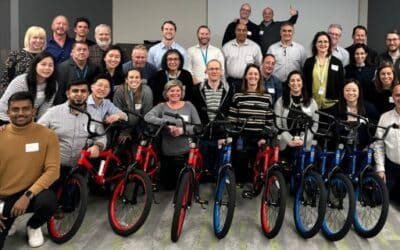 Biogen Teams Builds Bikes for Charity in Cambridge, MA