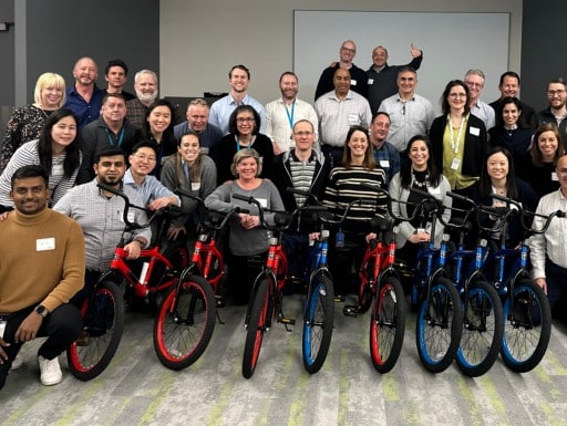 Biogen Teams Builds Bikes for Charity in Cambridge, MA