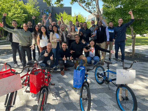 Databricks Pedals Fun With a Build-A-Bike Event in San Jose, CA