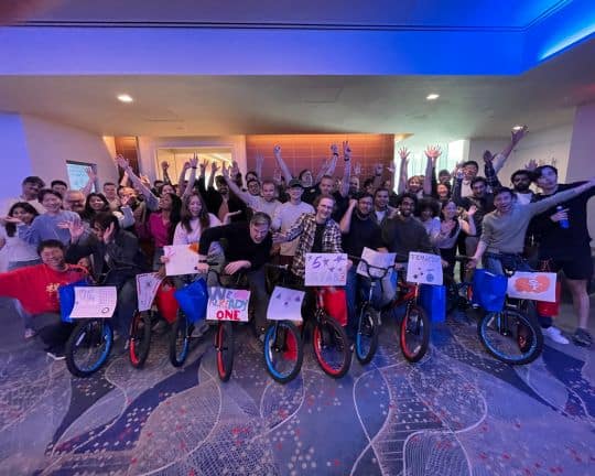 Plaid Turns Offsite Into a Build-A-Bike® Event in San Francisco