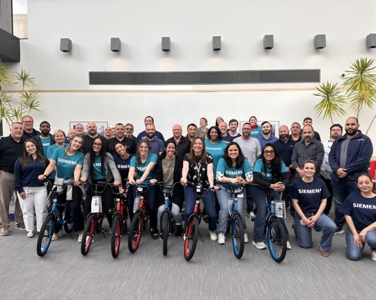 Siemens Leaders Get Surprised With Build-A-Bike® in Morristown