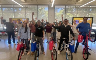 Confluent Sales Team End Week With Bike Build in Mountain View