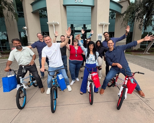 Cisco Open Onsite Meeting With Charity Bike Build in Milpitas
